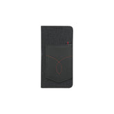 iPhone X Jeans Leather Flip Case